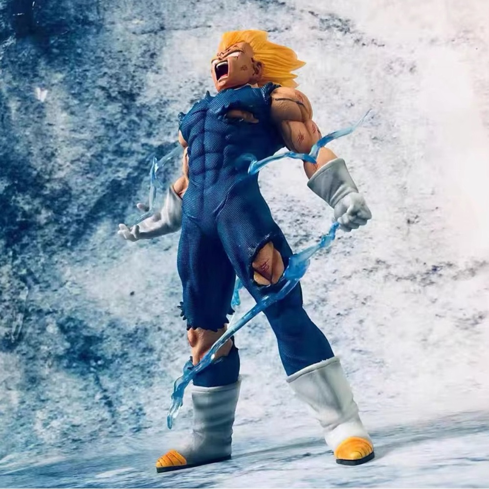 New super sayian majin vegeta model figure toy collectible with box kids adult